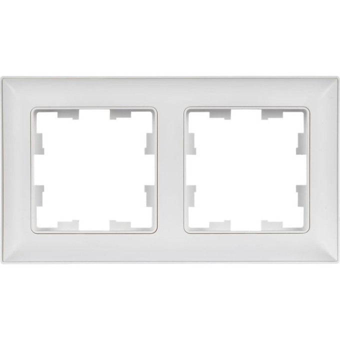 Рамка 2-местная IEK BRITE R-M22-12-K91 РУ-2-БрАБ арктич. бел./бел. BR-M22-12-K91